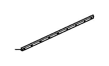 View 83755-TK8-A02ZB FLANGE, L. SUNSHADE           WEATHERSTRIP *NH597L*(DARK ATLAS GRAY).  Full-Sized Product Image