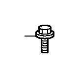 View 95701-08025-05 BOLT, FLANGE (8X25) Full-Sized Product Image