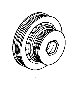 Image of PULLEY, CRANKSHAFT image for your 1994 Honda Civic   