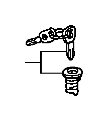 View CYLINDER, TRUNK REMOTE CONTROL Full-Sized Product Image