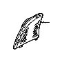 View LID, R. SPEAKER *YR327L*(PEARL IVORY).  Full-Sized Product Image 1 of 1
