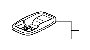 View COVER C, SECOND SEAT STRIKER  *YR327L*(PEARL IVORY).  Full-Sized Product Image 1 of 1