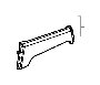 View FRAME, L. FR. SEAT-BACK       *NH167L*(GRAPHITE BLACK).  Full-Sized Product Image 1 of 1