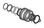 Image of BEARING, NEEDLE (43X49X20.5) image for your Honda Fit  