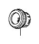 View KNOB, DIAL *NH167L*(GRAPHITE BLACK).  Full-Sized Product Image 1 of 1
