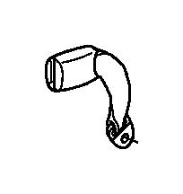 View BUCKLE SET, RR. SEAT BELT     CENTER *YR240L* (L)(LIGHT CREAM IVORY).  Full-Sized Product Image 1 of 1
