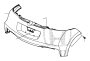 Image of SPACER, L. RR. BUMPER SIDE image for your 2012 Honda Pilot   