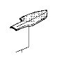 View ARMREST, R. RR. DOOR LINING   *NH900L*(DEEP BLACK).  Full-Sized Product Image 1 of 1