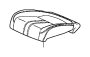 View COVER, L. FR. SEAT CUSHION    TRIM *NH900L*(DEEP BLACK).  Full-Sized Product Image 1 of 1