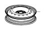 Image of DISK, WHEEL (17X4T) (BLACK) (TOPY) image for your Honda Passport  