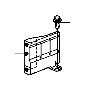 Image of AIR SCREEN, L. RADIATOR SIDE image for your 1986 Honda Accord   