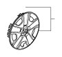 View TRIM ASSY., WHEEL (15X5 1/2J)                                Full-Sized Product Image 1 of 2