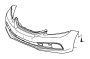 Image of FACE, FR. BUMPER image for your 1987 Honda Civic Hatchback   