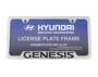 Image of LICENSE FRAME GENESIS- CHROME image for your 2013 Hyundai GENESIS 3.8 Sedan