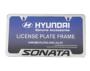 Image of LICENSE FRAME SONATA- CHROME image for your 2013 Hyundai Sonata SE Sedan 2.0L Theta II A/T