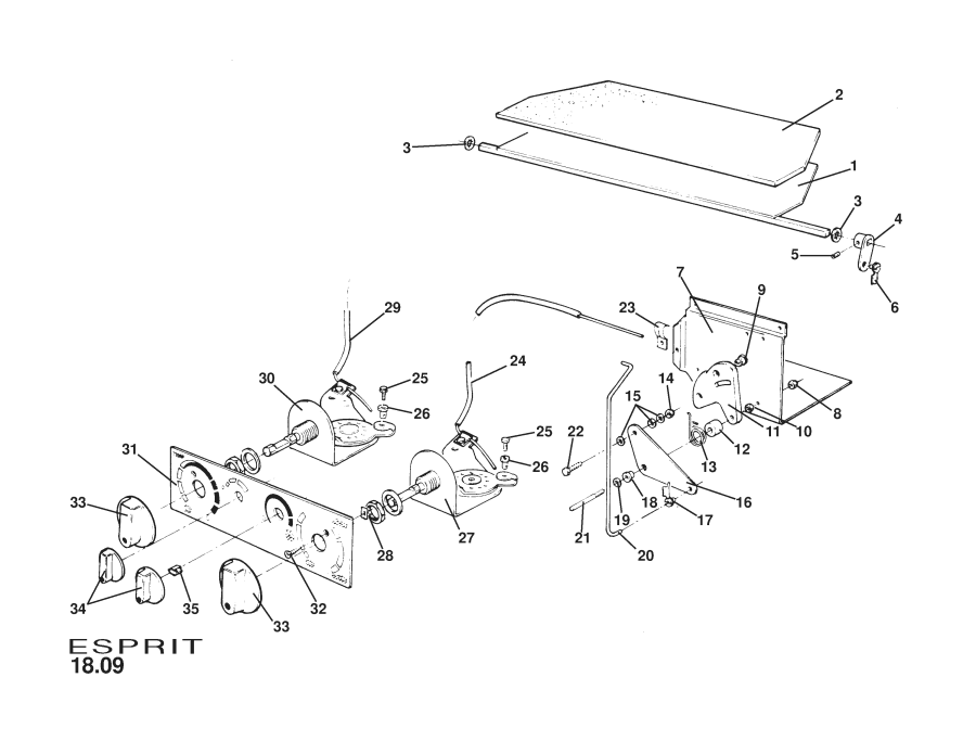 Full size assembly image of Driver Operated Controls (1/1)