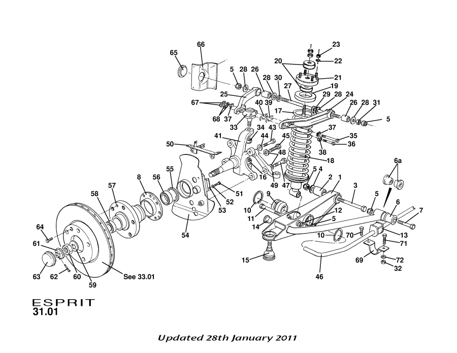 Full size assembly image of Front Suspension, Incl. Hubs (1/1)