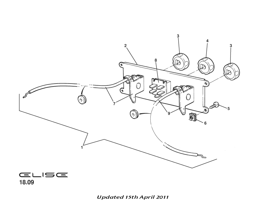 Full size assembly image of Driver Operated Controls (1/1)