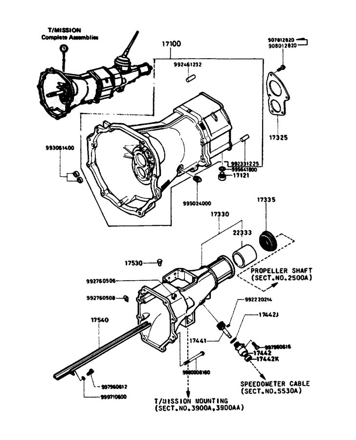 Full size assembly image of TRANSMISSION CASE (5-SPEED MANUAL) (1/1)