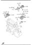 Diagram ENGINE & TRANSMISSION MOUNTINGS (AUTOMATIC TRANSMISSION) for your Mazda