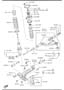 Diagram FRONT SUSPENSION MECHANISMS for your 2003 Mazda