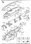 Diagram DASHBOARD & RELATED PARTS for your 2013 Mazda