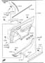 Diagram FRONT DOOR TRIMS & RELATED PARTS for your Mazda