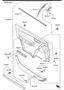 Diagram FRONT DOOR TRIMS & RELATED PARTS for your 2011 Mazda CX-9