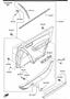 Diagram FRONT DOOR TRIMS & RELATED PARTS for your 2011 Mazda CX-9