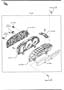 Diagram METER SET & METER COMPONENTS (W/TACHOMETER) for your 2000 Mazda
