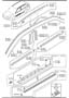 Diagram BODY MOULDINGS ('05 MODEL)(WAGON) for your 2008 Mazda Mazda 5