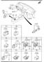 Diagram DASHBOARD SWITCHES ('03,'04 MODEL) for your Mazda