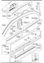 Diagram BODY MOULDINGS (HATCHBACK) for your 2008 Mazda Mazda 5