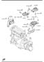 Diagram ENGINE & TRANSMISSION MOUNTINGS (MANUAL TRANSMISSION) for your Mazda