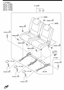 Diagram REAR NO.2 SEAT for your Mazda