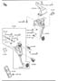 Diagram CLUTCH & BRAKE PEDALS (MANUAL TRANSMISSION) for your 2023 Mazda CX-9