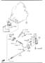 Diagram AUTOMATIC TRANSMISSION MANUAL LINKAGE SYSTEM (5-SPEED) for your 2007 Mazda CX-7