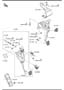 Diagram CLUTCH & BRAKE PEDALS (MANUAL TRANSMISSION) for your 2013 Mazda Mazda 6