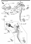 Diagram CLUTCH & BRAKE PEDALS (MANUAL TRANSMISSION) for your 2014 Mazda