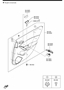 Diagram REAR DOOR TRIMS & RELATED PARTS for your 2020 Mazda MX-5 Miata