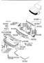 Diagram FRONT BUMPER (626) for your Mazda CX-3