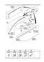 Diagram BODY MOULDINGS for your 1996 Mazda