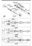 Diagram FRONT DRIVE SHAFTS (MANUAL TRANSMISSION) (2500CC) for your 2005 Mazda RX-8