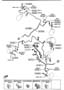 Diagram BRAKE PIPINGS (4-DISC)(W/ ANTILOCK BRAKE SYSTEM) for your 1994 Mazda 626