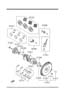 Diagram PISTON,CRANKSHAFT & FLYWHEEL (2500CC) for your 1993 Mazda 626