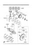 Diagram PISTON,CRANKSHAFT & FLYWHEEL (2000CC) for your 2005 Mazda B-Series