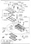 Diagram CYLINDER HEAD & COVER (4-CYLINDER) for your 1997 Mazda Millenia