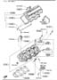 Diagram CYLINDER HEAD & COVER (3000CC) for your 1994 Mazda MPV