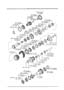 Diagram AUTOMATIC TRANSMISSION TRANSFER GEARS (3-SPEED) for your Mazda