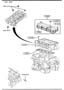 Diagram CYLINDER HEAD & COVER (2300CC) for your 2023 Mazda 3